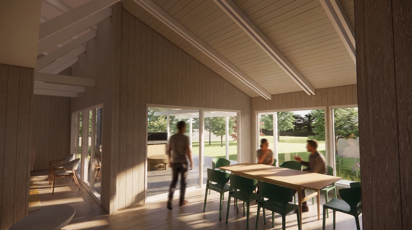 Refugio Sureño Contemporáneo en Frutillar, vista 3