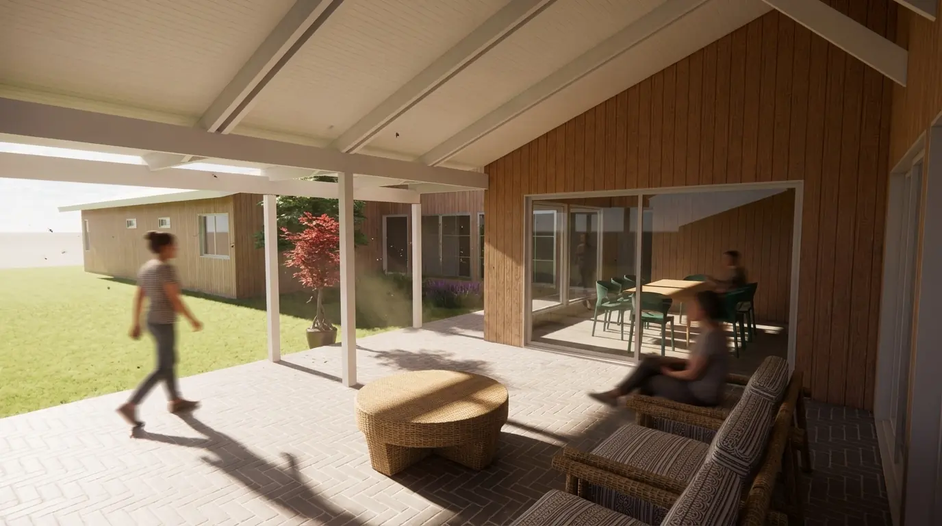 Refugio Sureño Contemporáneo en Frutillar, vista 7
